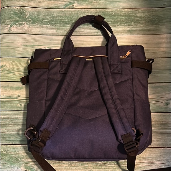 Navy Blue Women's Backpack - Picture 2 of 3